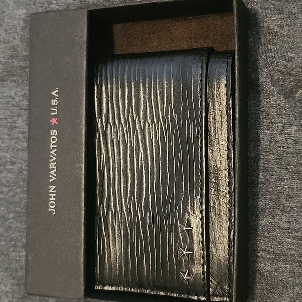 John Varvatos leather wallet